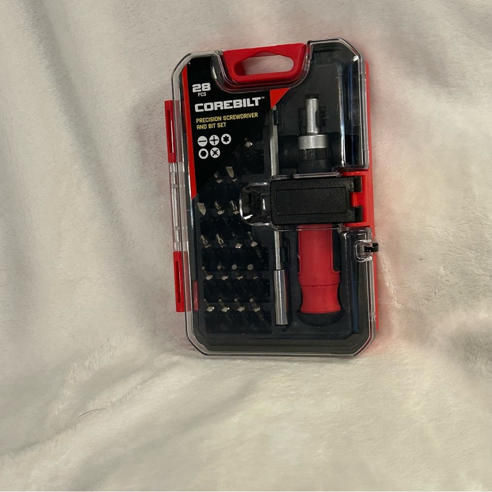 Corebilt 28 Piece Precision Screwdriver and Bit Tool Set, NEW